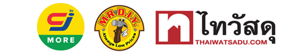 โลโก้ร้าน CJ MORE, Mr. DIY ไทยวัสดุ ออนไลน์