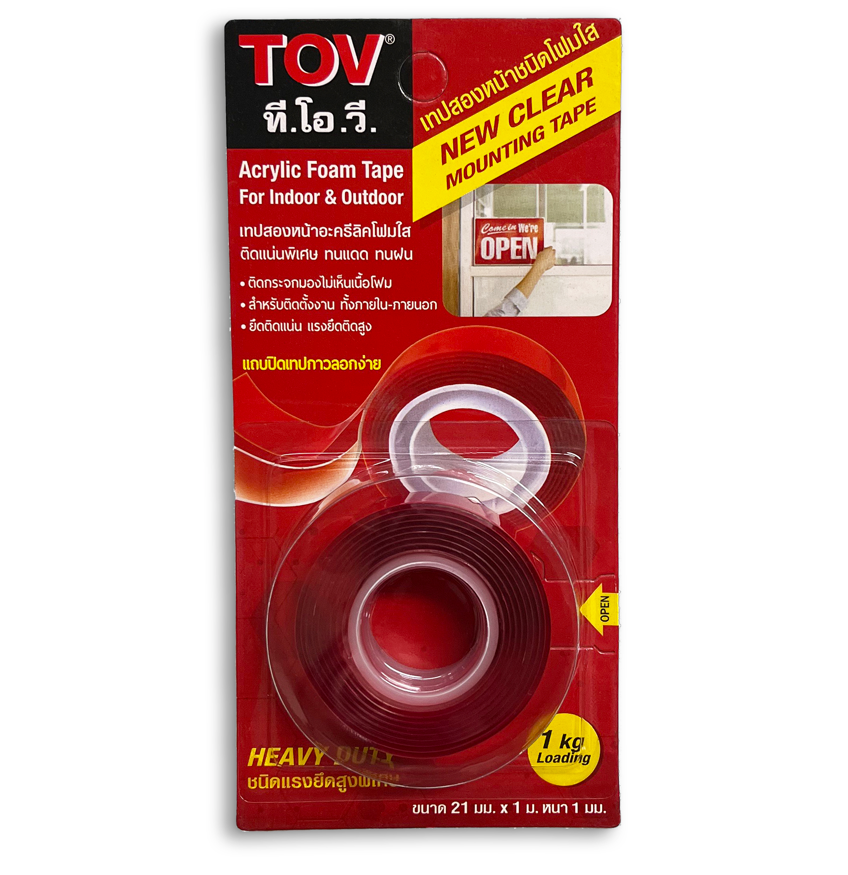 เทปกาวสองหน้า แรงยึดสูง TOV 3M